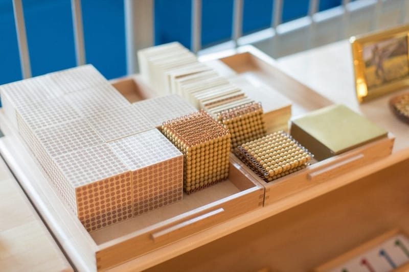Montessori materials at Paché