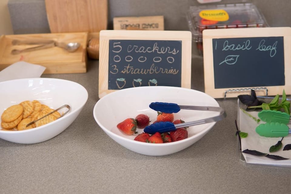 Toddler classroom shelf